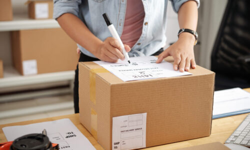 Organized labeling for quick identification and unpacking